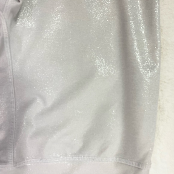 Vogo White Shimmer 7/8 Length Athletic Legging Tights M - Picture 5 of 5